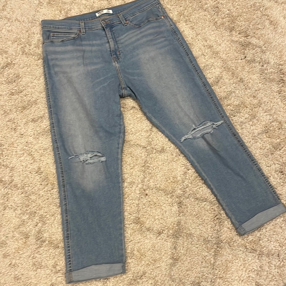 LEVI STRAUSS SIGNATURE HIGH WAIST DISTRESSED JEANS